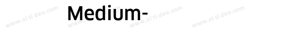 极限盟途黑 Medium字体转换